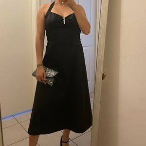 David’s Bridal Dresses | Black midi Dress | Black Bridesmaids dress Size 2